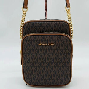 Michael Kors Medium NS Chain Xbody Bag Brown